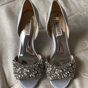 Badgley Mischka open toed wedge heels